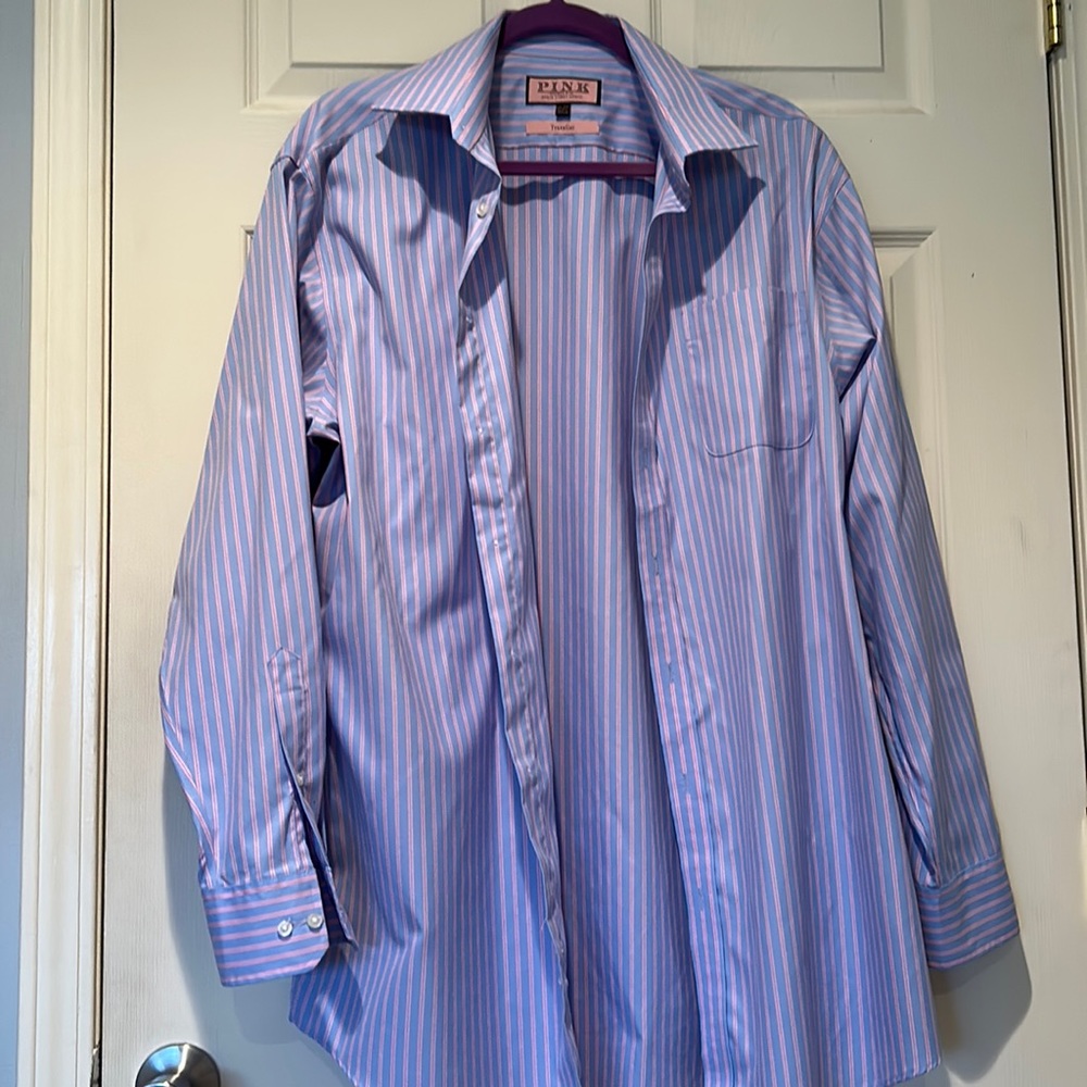 THOMAS PINK DRESS SHIRT